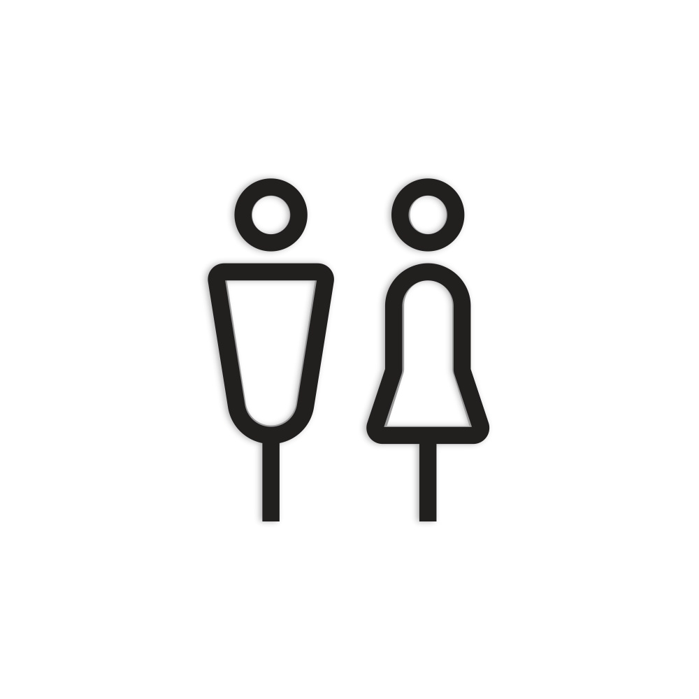 남자/여자(입체사인)