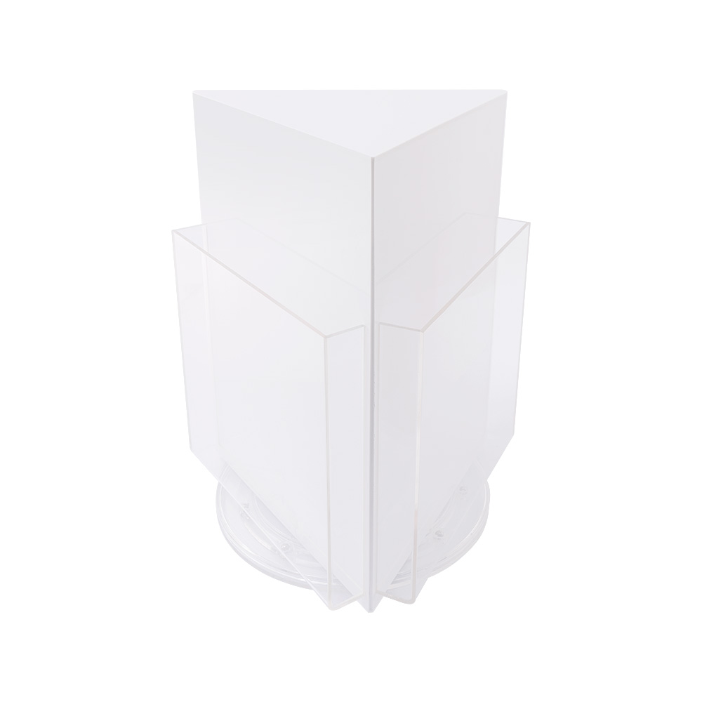 카탈로그꽂이A4(회전형/3면/흰색)